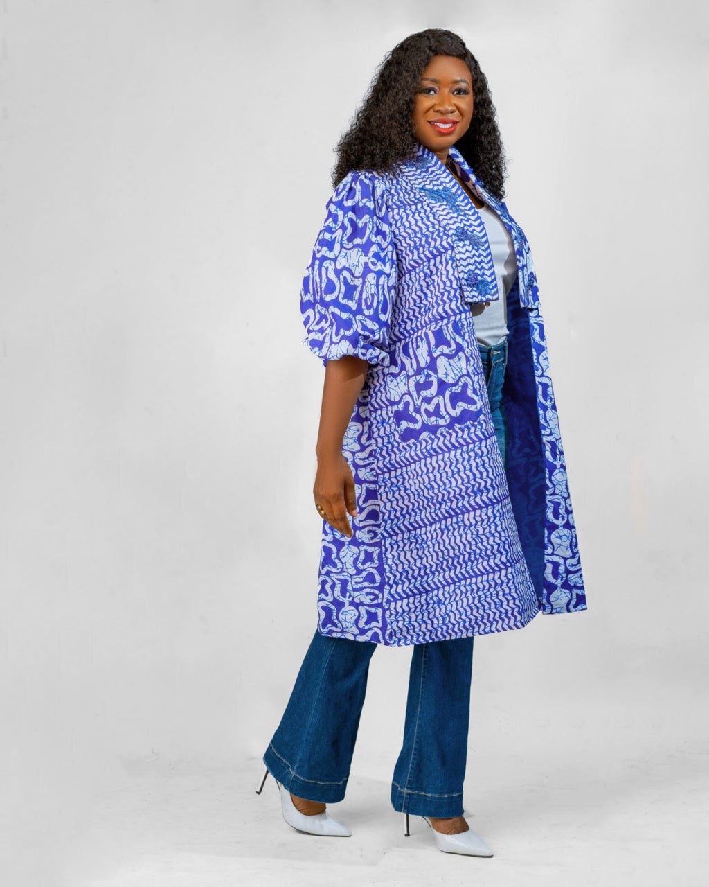 Anjola Sequin Lapel Jacket