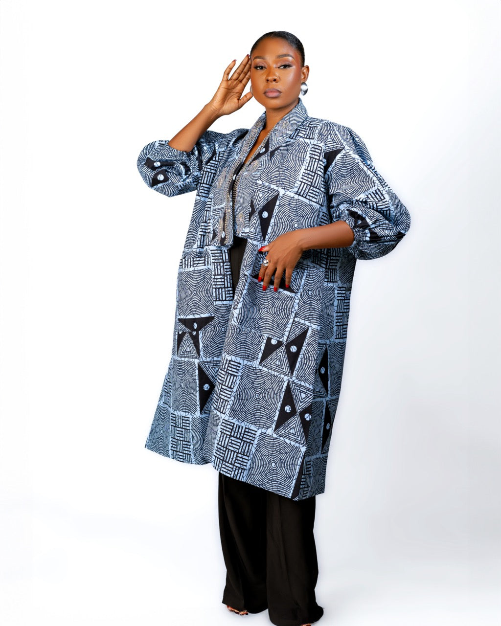 Anjola Sequin Lapel Jacket